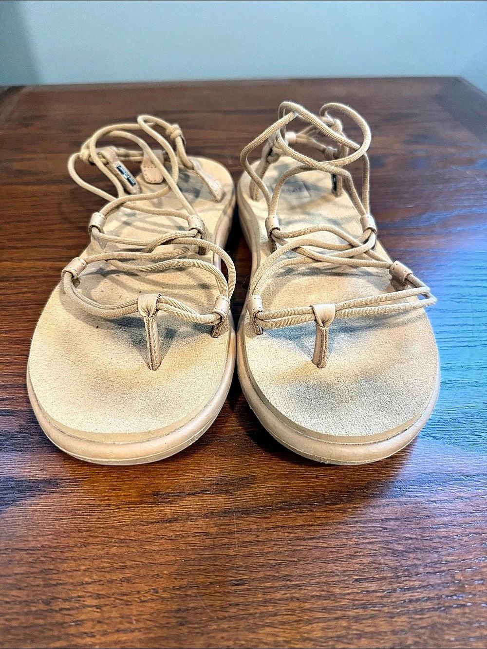 Teva Voya Infinity Strappy Sandals in Beige